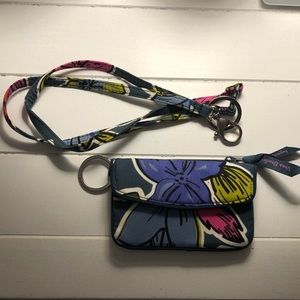 Vera Bradley Jen Zip ID with Lanyard